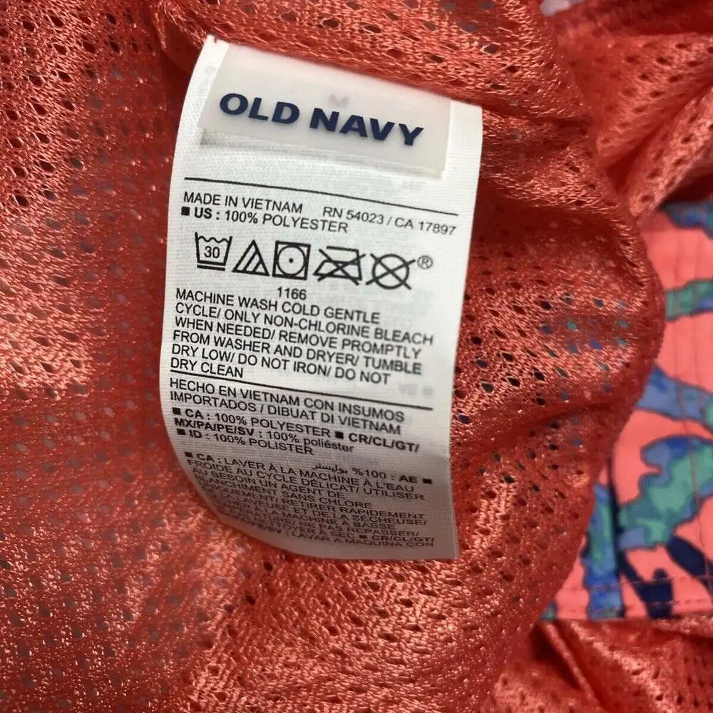 Old Navy Swim Trunks Mens swim shorts Men’s Size M Pink Blue